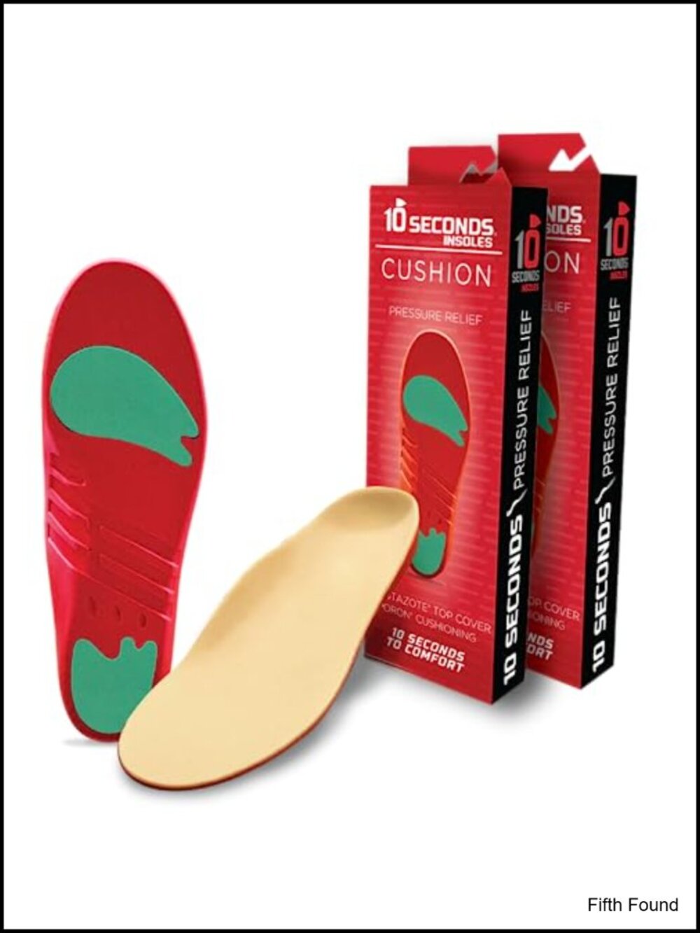 Pressure Relief Insoles Arch Support Trim to Fit Memory Foam 2-Pack